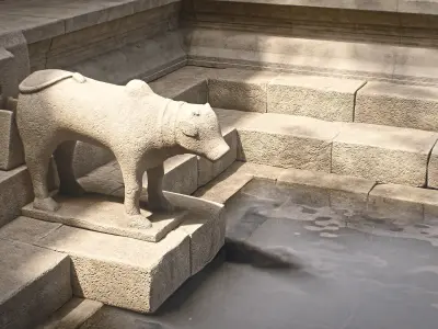 Old Temple - Modular Asset Low-poly 3D model