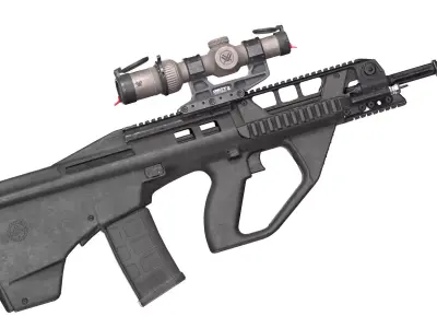 EF88 AUSTEYR RIFLE Low-poly 3D model