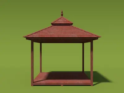 Hip Roof Pavilion Free 3D model