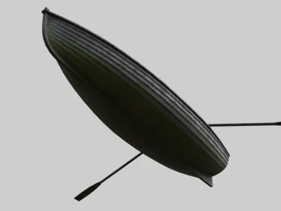Rowboat 1A Low-poly 3D model