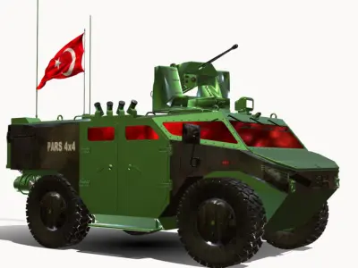 Pars 4x4 Fnss Low-poly 3D model