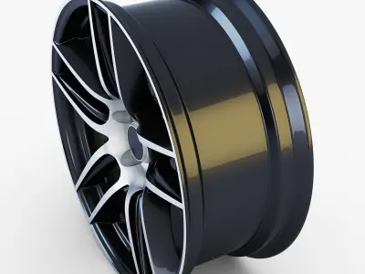 Boss 302 19 Laguna Seca wheel black 3D model