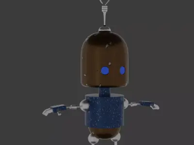 Robot - photorealistic - blender and FBX 3D model