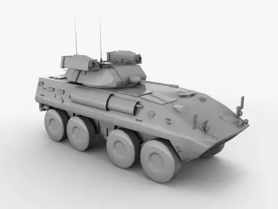LAV-25 Base mesh Free Free low-poly 3D model
