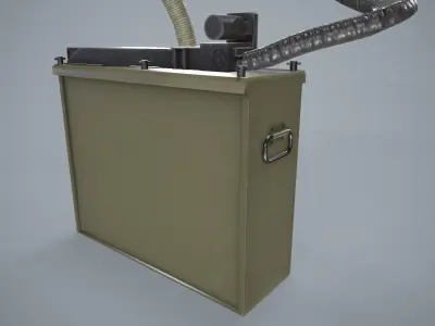 Machine Gun M134 Low-poly 3D model