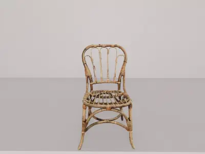 Rattan chair Free 3D model buy