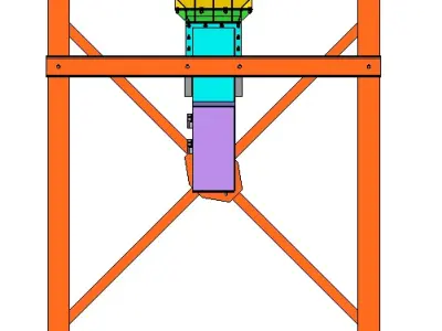 Big-Bag wrecker with hopper 3D model