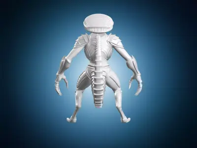 Tyranid Warrior 3D Print Model 3D print model