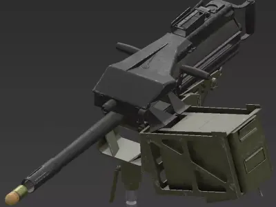 MK 19 Low-poly 3D model