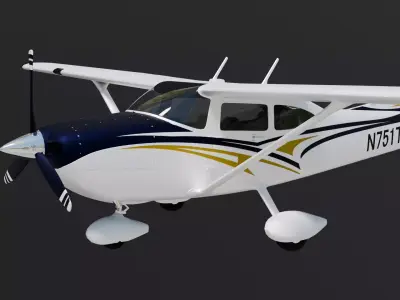 Cessna 182 Skylane  High Quality 3D Model 3D model