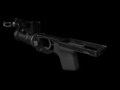GP-25 grenade launcher Low-poly 3D model