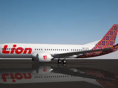Lion Air Boeing 737 MAX 8 3D model