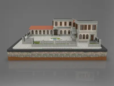 Old Istanbul City Building 006 3D model