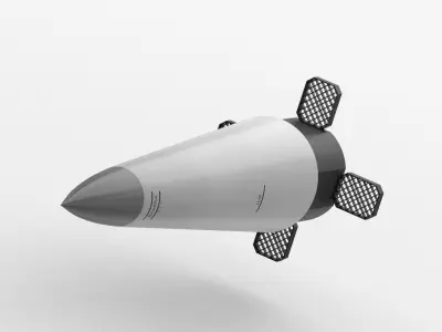 Kinzhal Kh-47M2 Low-poly 3D model