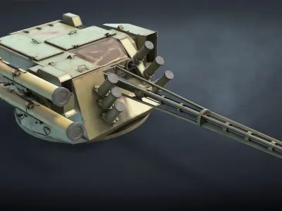 BM-7 Parus Fighting Module Low-poly 3D model