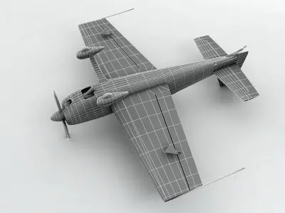 Extra 330 Aircraft Low-poly 3D model