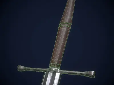 europe sword Low-poly 3D model