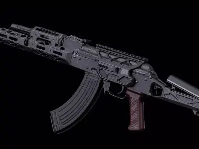 AKM KPYK Low-poly 3D model