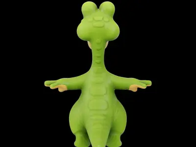 Brachiosaurus DinoWoo Low-poly 3D model