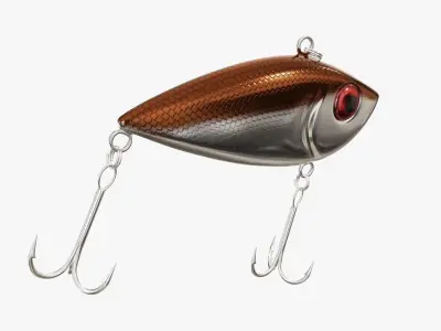 Rattlin type fishing lure 3D model