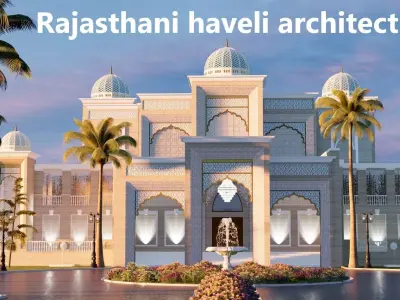 Traditional Haveli Exterior 3D model