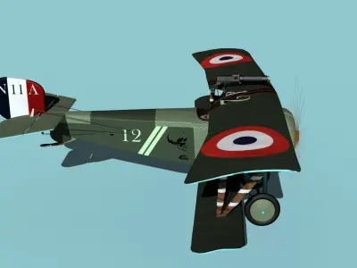 Nieuport 11 VHP V08 3D model