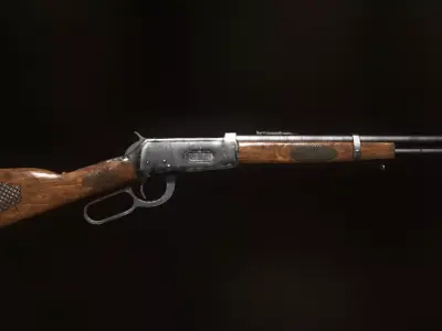 Winchester Model 1894 Low-poly 3D model