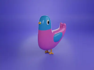 Cartoon Bird 3d model 3D model