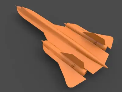 SR-71 fighter jet 3D print model