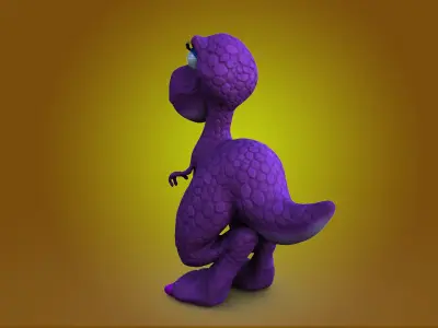 Lizzy Dinosaur No Rig 3D model