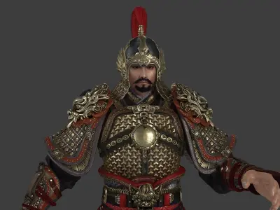 Armor of Ancient Military Generals in the Ming Dynasty 3D model