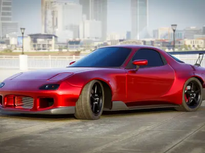 Mazda RX-7 Tuned Free 3D model
