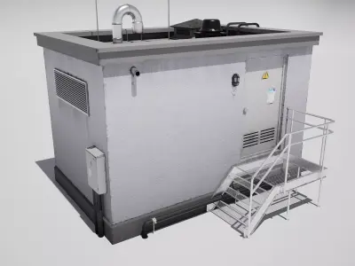 Electricity Transformation Station 3D model