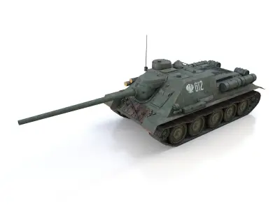 SU-100 - 612 - Soviet Tank Destroyer 3D model