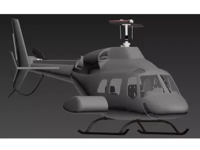 helicopter Free 3D model