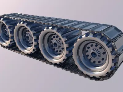 Tank wheel 3D model