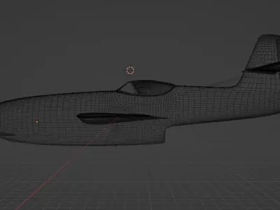 Yak-23 Polish Fighter Jet 3D model