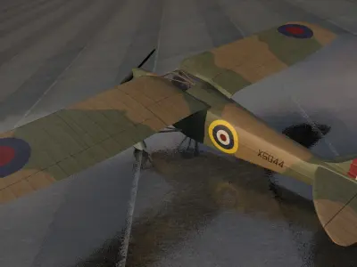 DeHavilland DH-80A Puss Moth 3D model