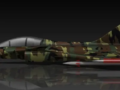 Dassalut Rafale Fighter Jet 3D model