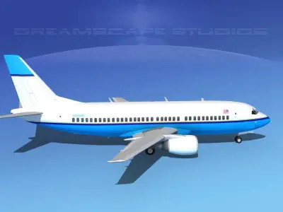 Boeing 737-300 Executive 3 3D model