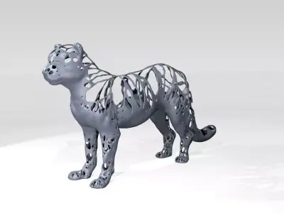 Leopard Dust Voronoi 3D model