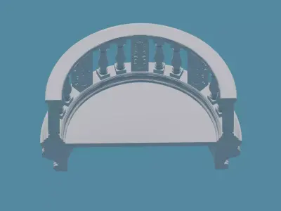 Classic Round balcony 3D print model