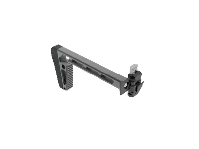 MINIMALIST STOCK PLUS WITH BRACE ADAPTER TO PICATINNY RIS 3D print model