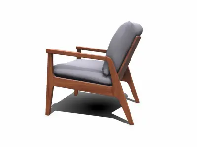 Armchair Low-poly PBR Free low-poly 3D model purchase