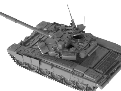 T-90A Russian Main Battle Tank 3D model