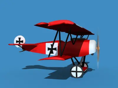 Fokker D-VI V02 3D model