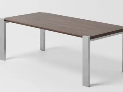 Simple Dining Table Free 3D model