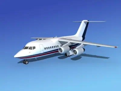 BAe 146-100 Corporate 3 3D model