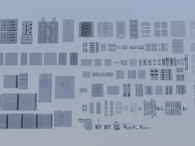 facades set 1 3D model