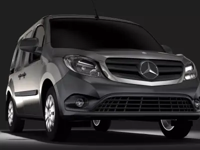 Mercedes Benz Citan Van L2 2017 3D model